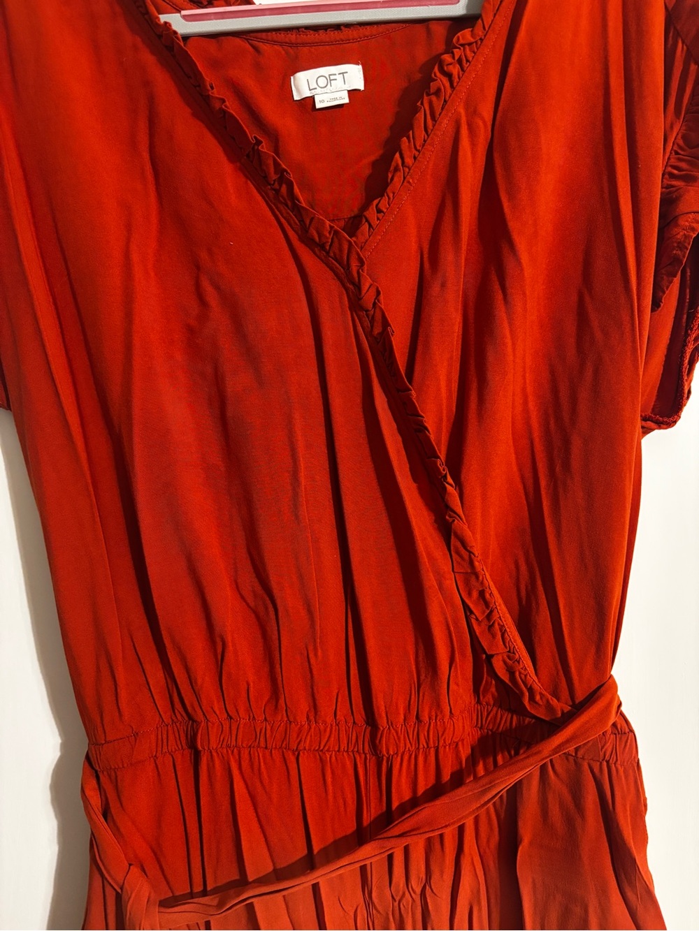 LOFT Women's Rust/Burnt Orange Jumpsuit